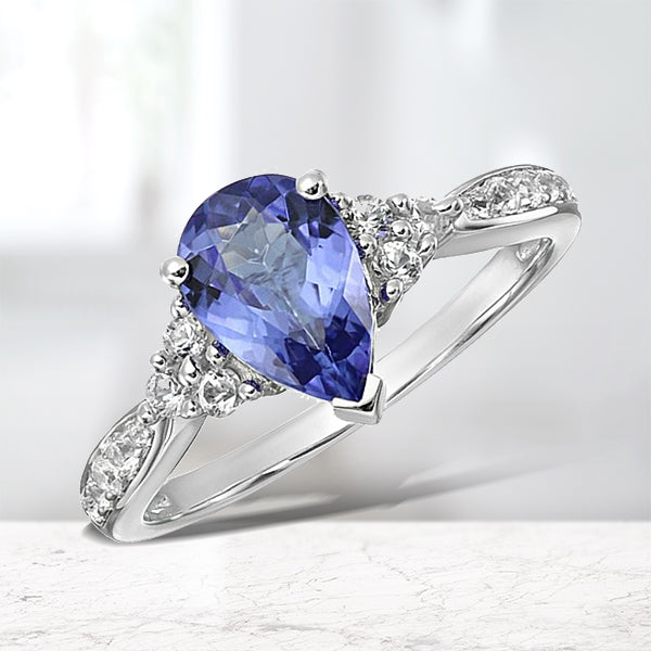 Brand New Created White Sapphire Ring