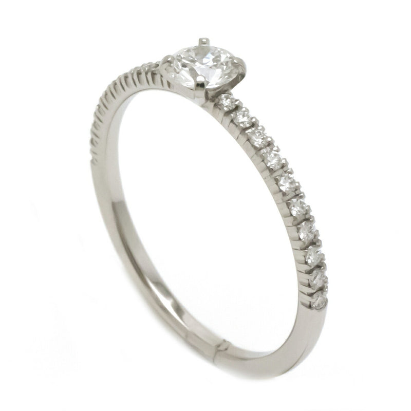 Cartier Etincelle de Solitaire Diamond Pave Ring Pt950 Platinum D0.23ct # 51 CRN4744351