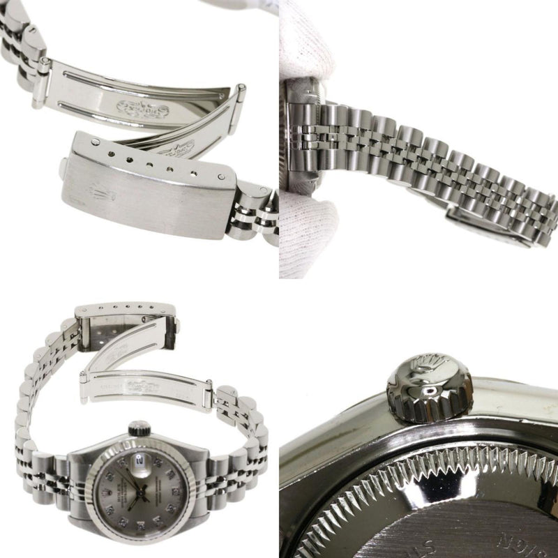 Rolex 69174G Datejust 10P Diamond Watch Stainless Steel / SS Ladies ROLEX