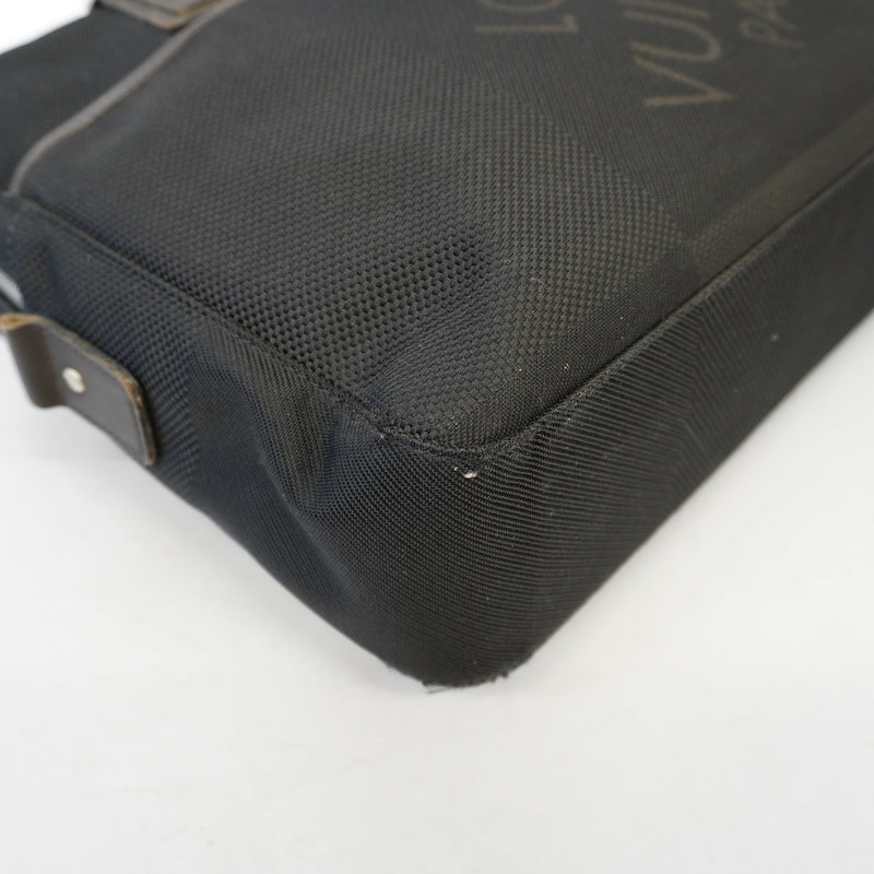 Auth Louis Vuitton Damier Geant Associate PM N58038 Mens Briefcase Noir