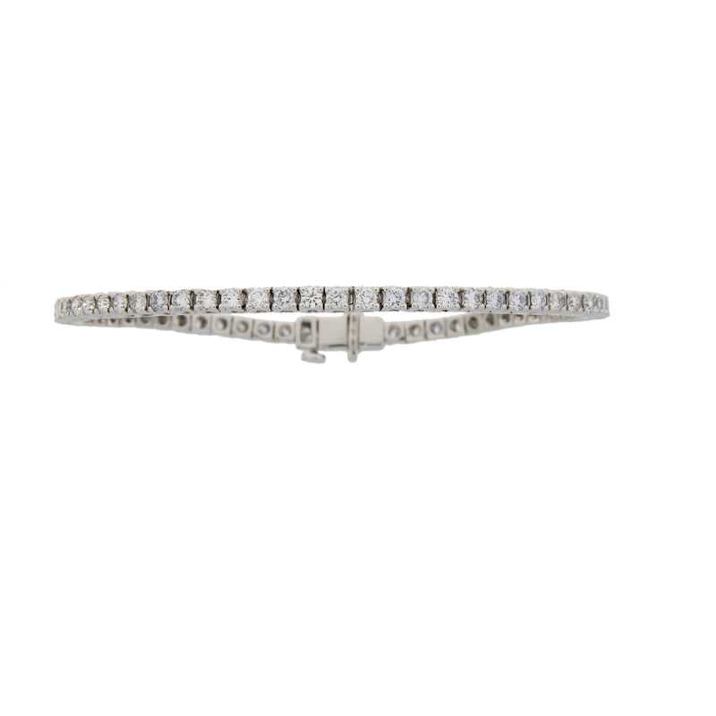 Lab Grown Diamond Tennis Bracelet 14KT White Gold