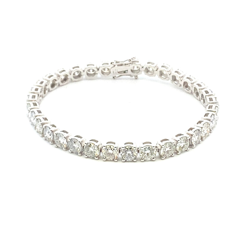 14.00ct Moissanite Tennis Bracelet 10KT White Gold