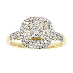 Natural .60ct Diamond Ring 10KT Yellow Gold