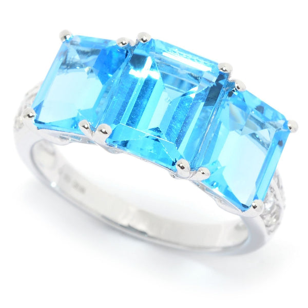 Brand New Swiss Blue Topaz Ring