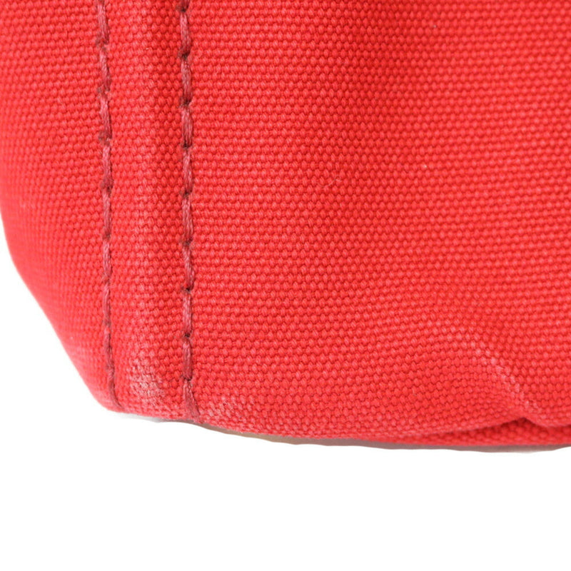 Prada Handbag Shoulder Bag Kanapatoto Red Ladies Canvas