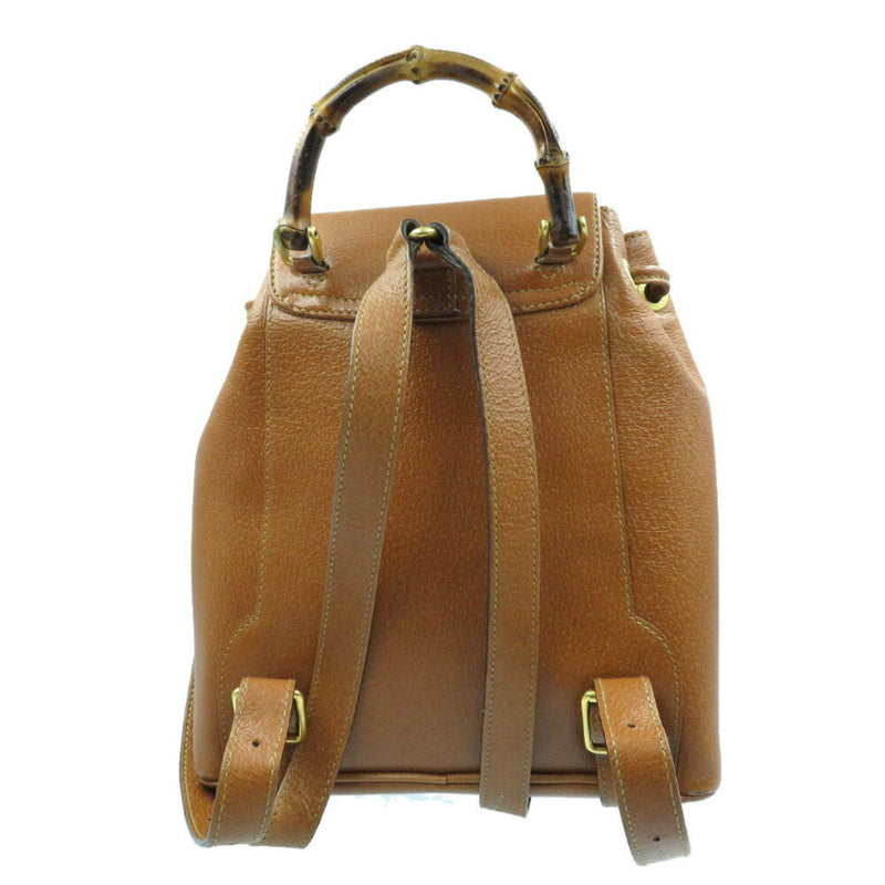 Gucci Bamboo Leather Brown 03 2265 0030 Mini Rucksack Backpack Bag 0045 GUCCI