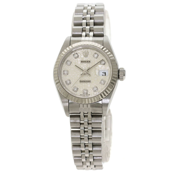 Rolex 79174G Datejust 10P Diamond Watch Stainless Steel / SS K18WG Ladies ROLEX