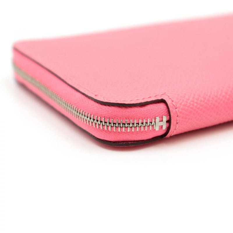 Hermes 15 Year Silk Inn Classic Wallet Long Rose Azare Pink Vaux Epson Ladies T Engraved Della Cavalle