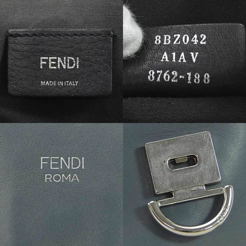 Fendi Backpack Handbag Shoulder Bag 3Way Back to School Gray Leather FENDI Ladies 8BZ042 A1AV 8762-188