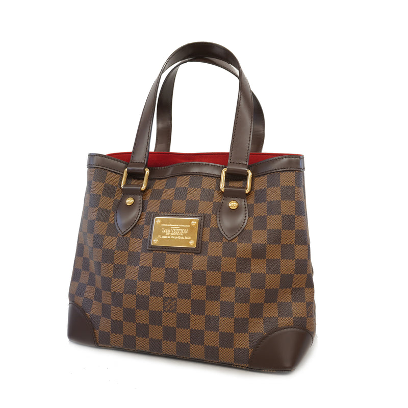 Auth Louis Vuitton Damier Hampstead PM N51205 Womens HandbagTote Bag