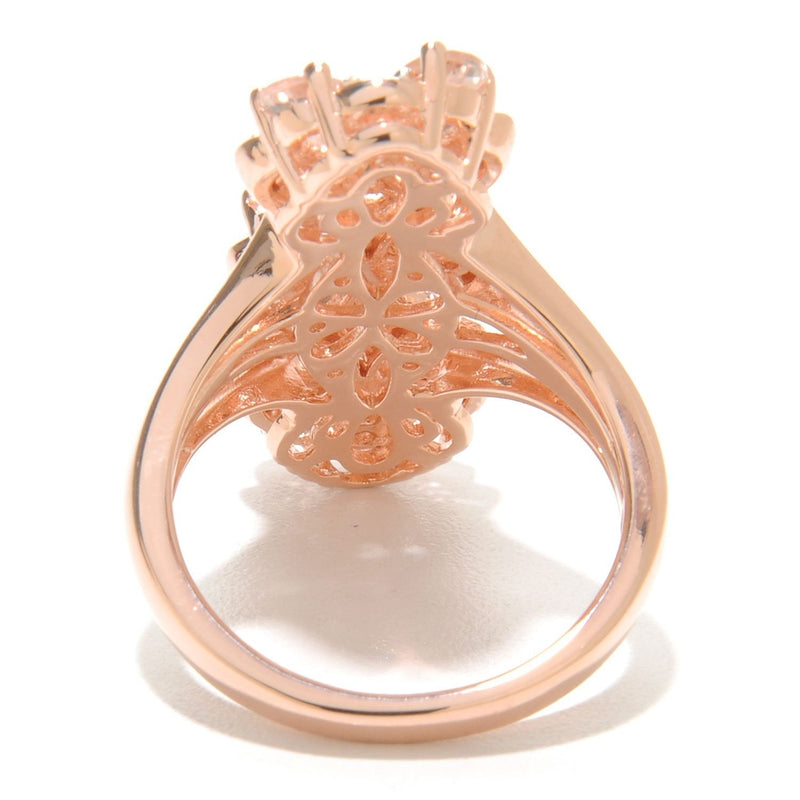 Enchanting Blush Blossom Morganite Ring