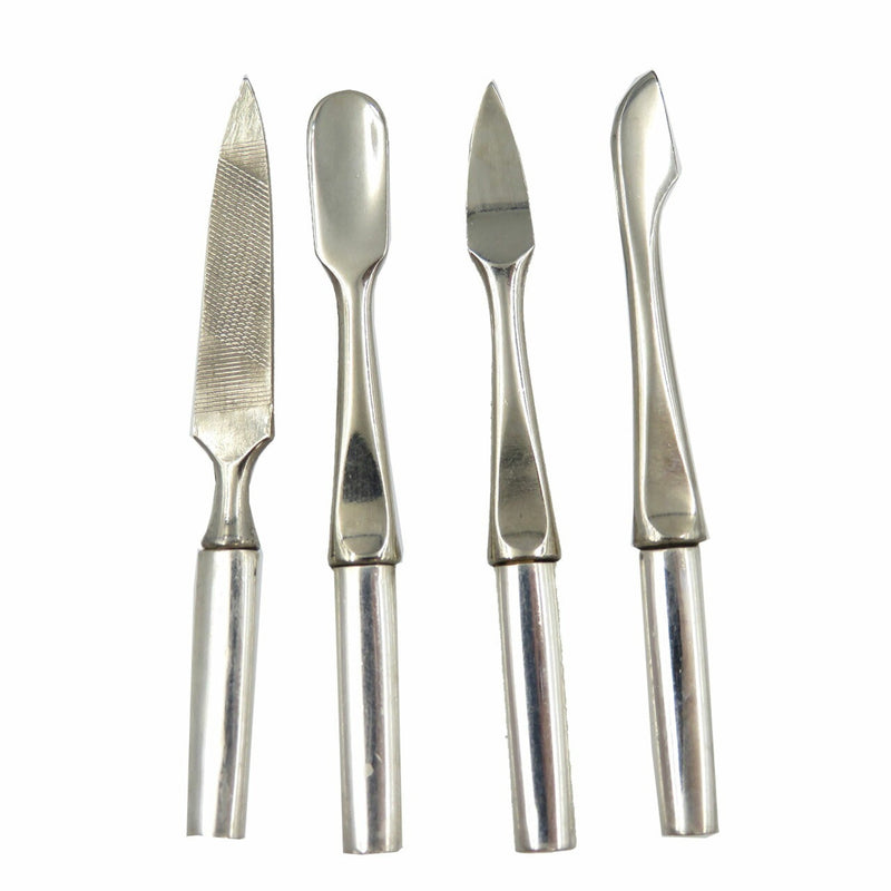 Tiffany Silver 925 Nail Care Set Cuticle Treatment File Gold