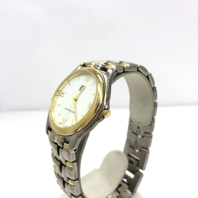 GIVENCHY Givenchy Watch Analog Quartz HA.111.XVIII Silver Gold Combination Dial White Mens Womens