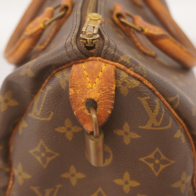 Auth Louis Vuitton Monogram Speedy 30 M41108 Womens Handbag