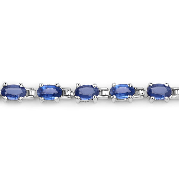 8.00 Carat Genuine Kyanite .925 Sterling Silver Bracelet