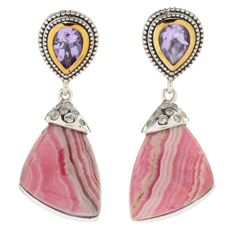 Brand New Pink Amethyst Earring