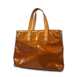 Auth Louis Vuitton Monogram Vernis Lead PM M91146 Womens Handbag Bronze