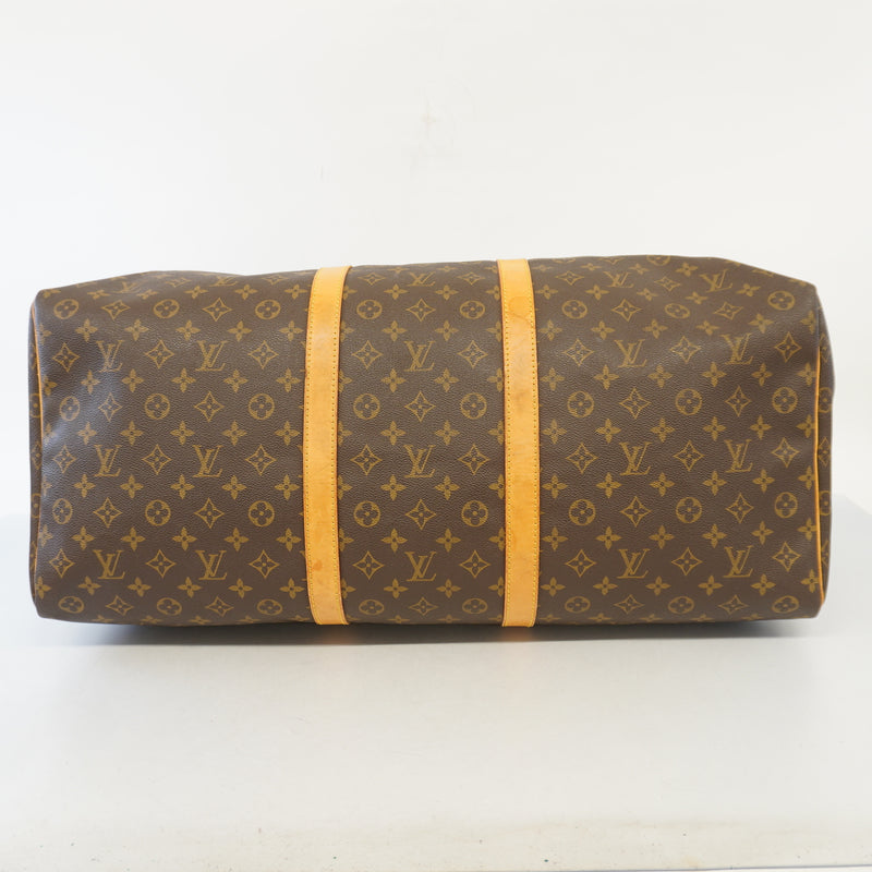 Auth Louis Vuitton Monogram Keepol 60 M41422 MenWomenUnisex Boston Bag