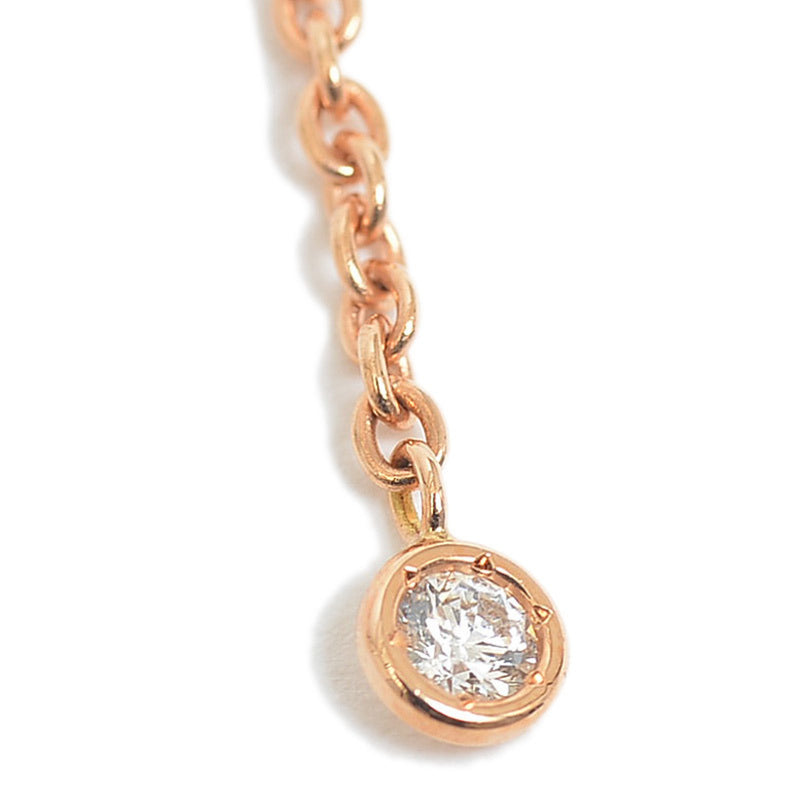 Hermes Finesse Necklace K18PG Diamond D0.55ct