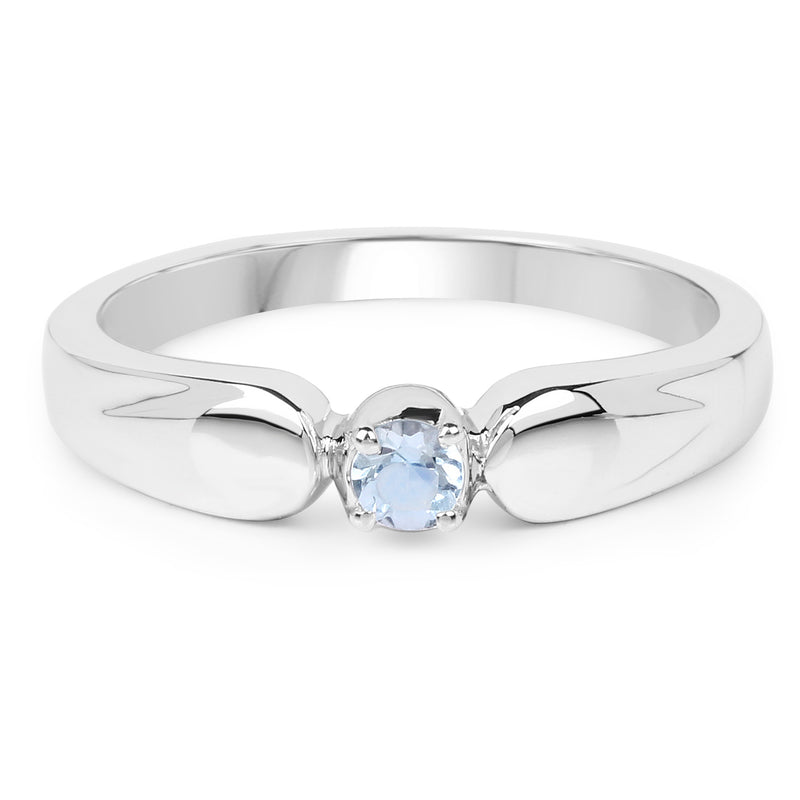 0.12 Carat Genuine Blue Topaz .925 Sterling Silver Ring