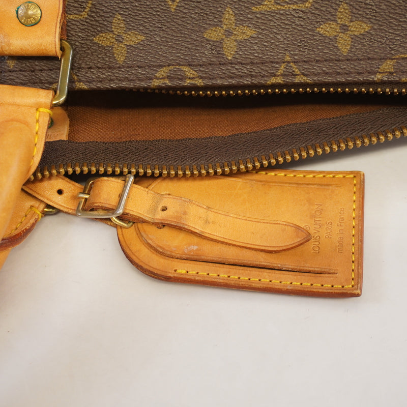 Auth Louis Vuitton Monogram Keepol 55 M41424 MenWomenUnisex Boston BagHandbag