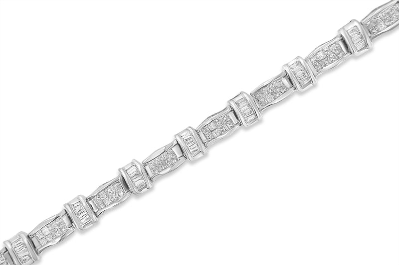 14k White Gold Diamond Tennis Bracelet (3 cttw, H-I Color, SI2-I1 Clarity)