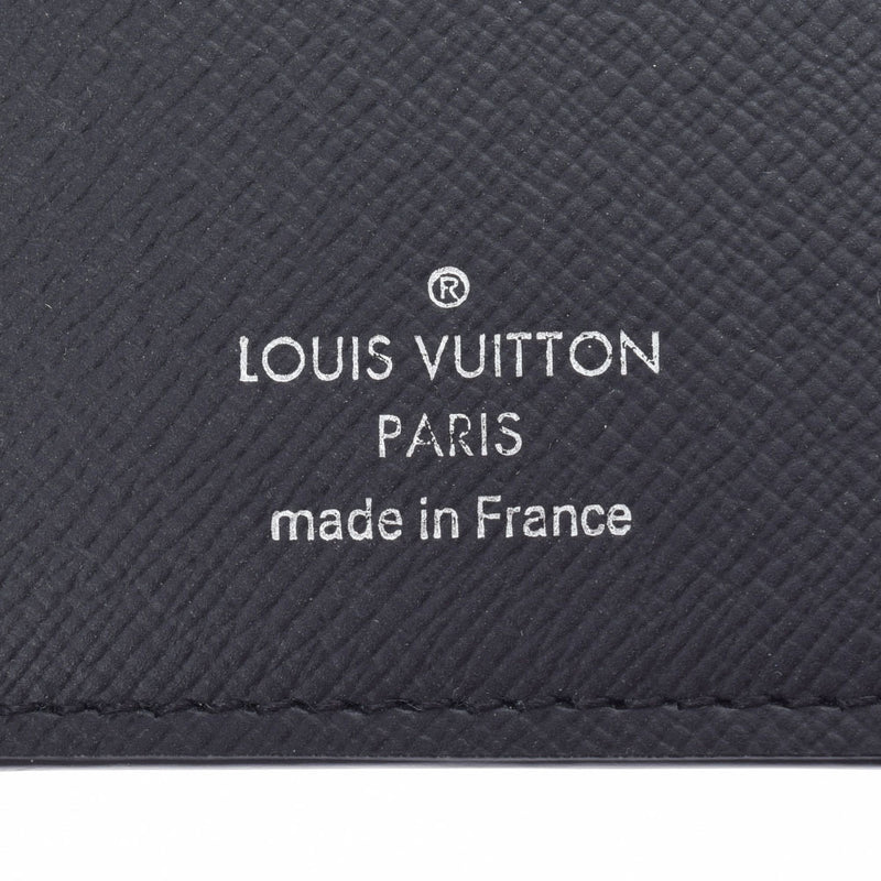 LOUIS VUITTON Louis Vuitton Taiga Portofeuil Braza Noir (Black) M30501 Mens Leather Wallet