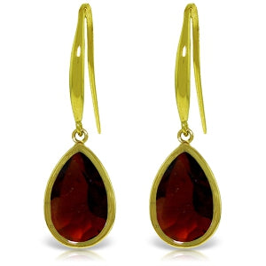 5 Carat 14K Solid Yellow Gold Unstoppable Garnet Earrings