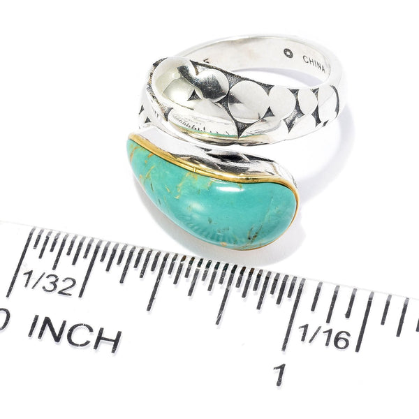 Brand New Tyrone Turquoise Ring