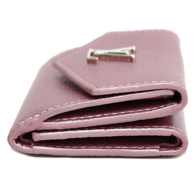 LOUIS VUITTON Tri-Fold Wallet Portofeuil Rock Mini Initials N.I M69813 Pink Crystal Rose Ladies