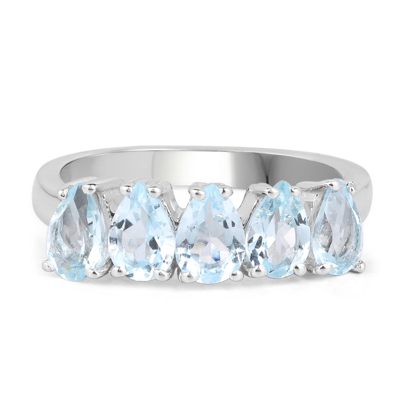 2.65 Carat Genuine Blue Topaz .925 Sterling Silver Ring