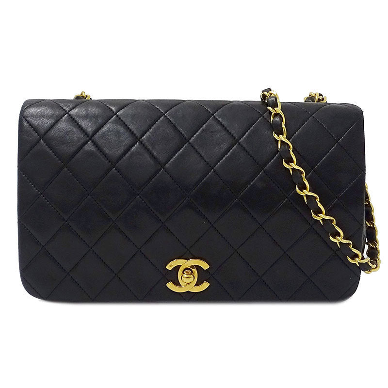 Chanel Matelasse Leather Shoulder Bag Black