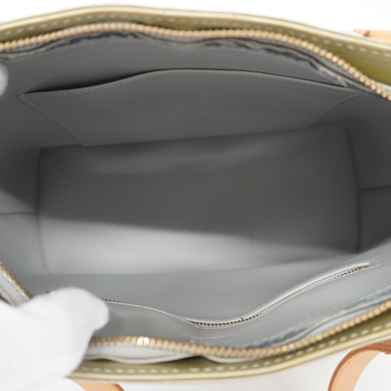Auth Louis Vuitton Monogram Vernis Houston M91053 Womens Tote Bag Gris
