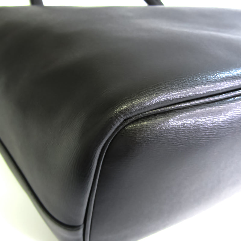 Salvatore Ferragamo Gancini GU-21 H019 Womens Leather Tote Bag Black