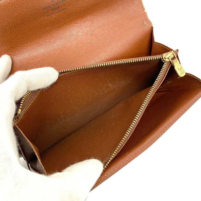 Louis Vuitton Portofeuil Sarah Brown Monogram M61734 Wallet TH0060 LOUIS VUITTON LV Folded Women's Men's