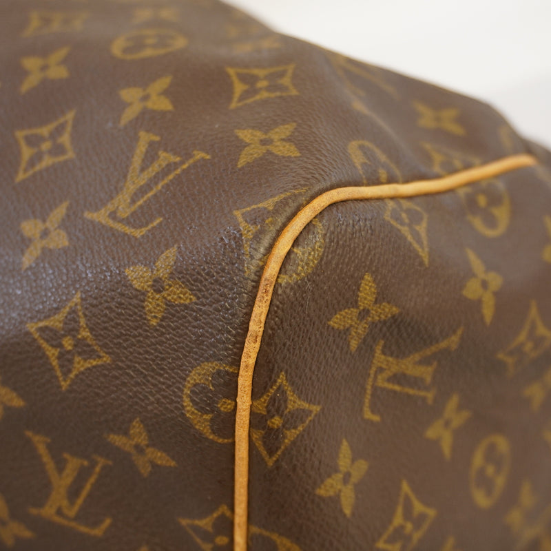Auth Louis Vuitton Monogram Keepol 55 M41424 MenWomenUnisex Boston BagHandbag