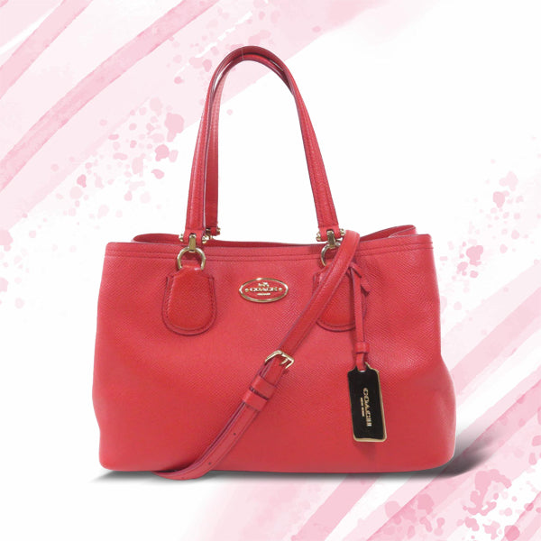 Coach 34563 2WAY Handbag Leather Ladies