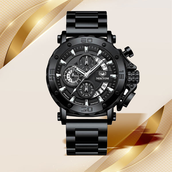 2021 Casual Men sport Watch Stainless Steel Waterproof Men Chronograph Watch Top Brand Fashion Business Wristwatch Gift for Men
