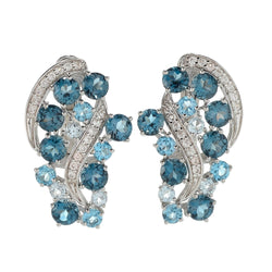 Brand New London Blue Topaz Earring