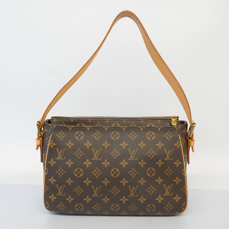 Auth Louis Vuitton Monogram Viva Cite GM M51163 Womens HandbagShoulder Bag