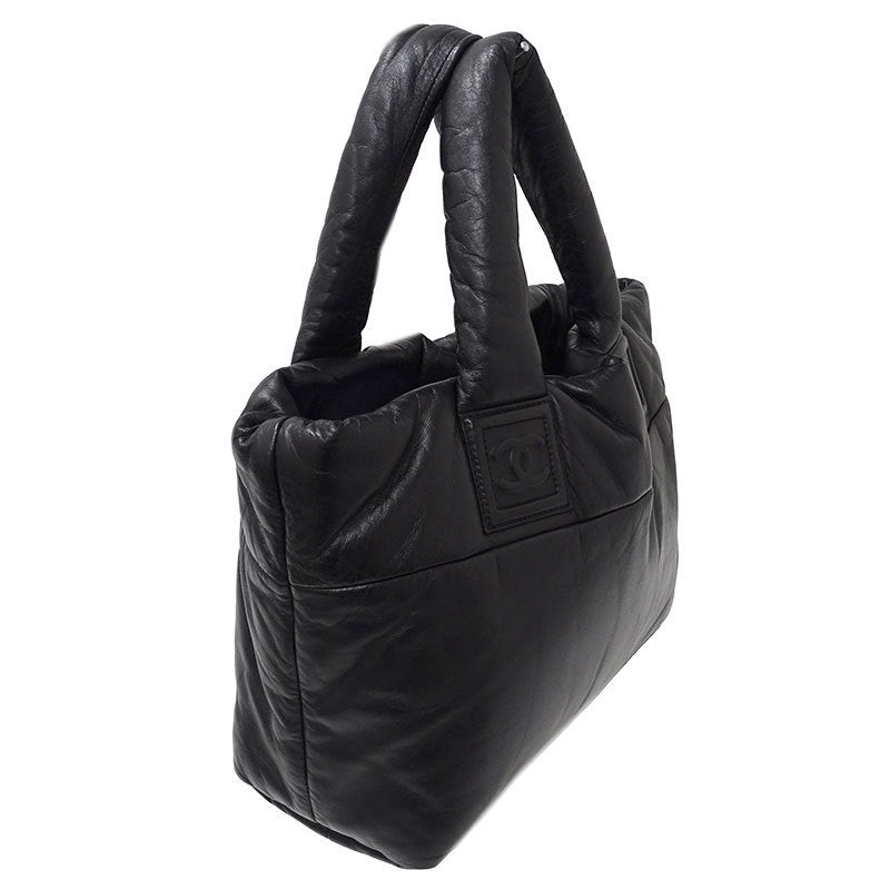 Chanel CHANEL Bag Coco Cocoon Ladies Tote Handbag Lambskin Black
