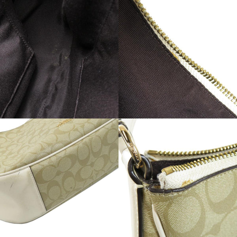 Coach F29209 Signature Shoulder Bag PVC / Leather Ladies COACH