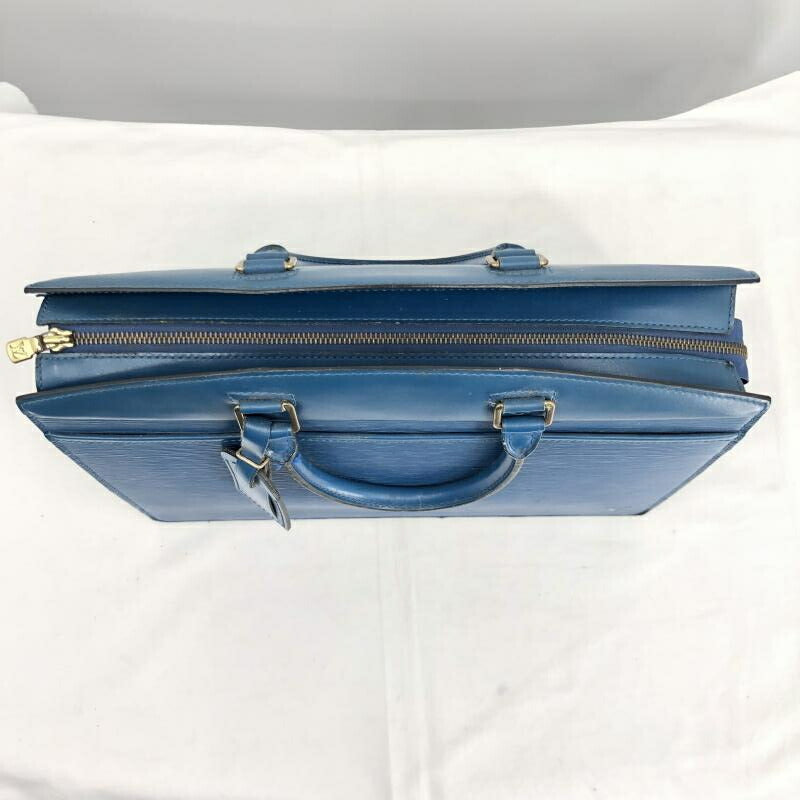 LOUIS VUITTON Riviera R-D Ladies Bag Blue Leather