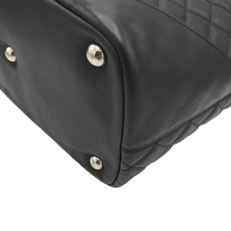 Chanel Ligne Cambon Leather Tote Bag Black