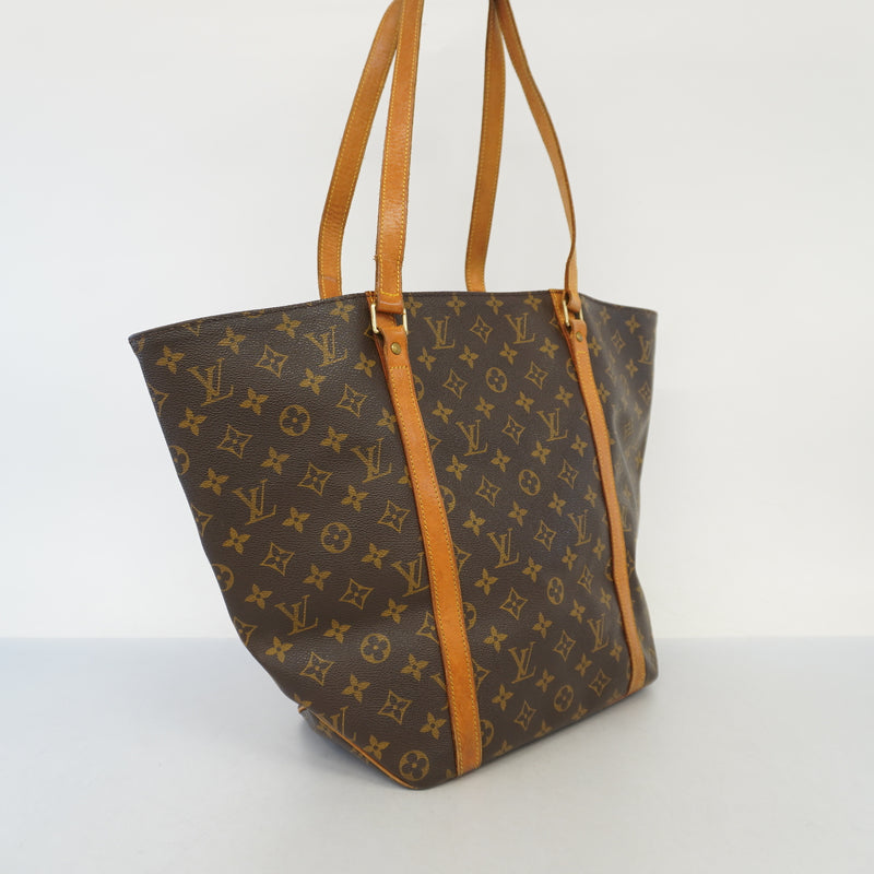 Auth Louis Vuitton Monogram Sack Shopping M51108 Womens Shoulder BagTote Bag
