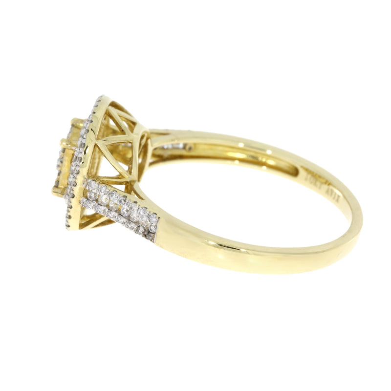 Natural .60ct Diamond Ring 10KT Yellow Gold