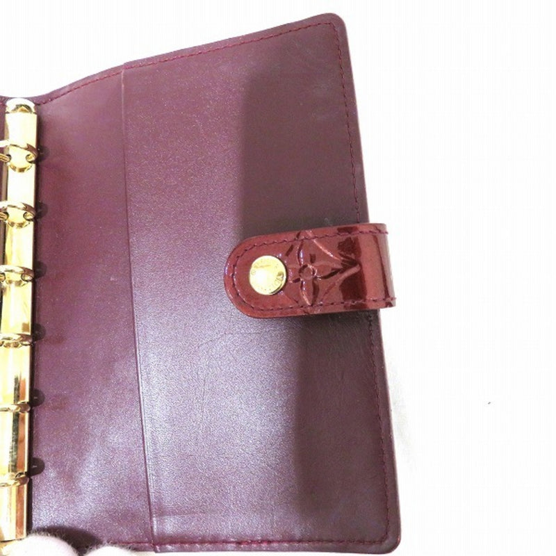 Louis Vuitton Monogram Vernis R21026 Agenda PM Notebook Cover Unisex