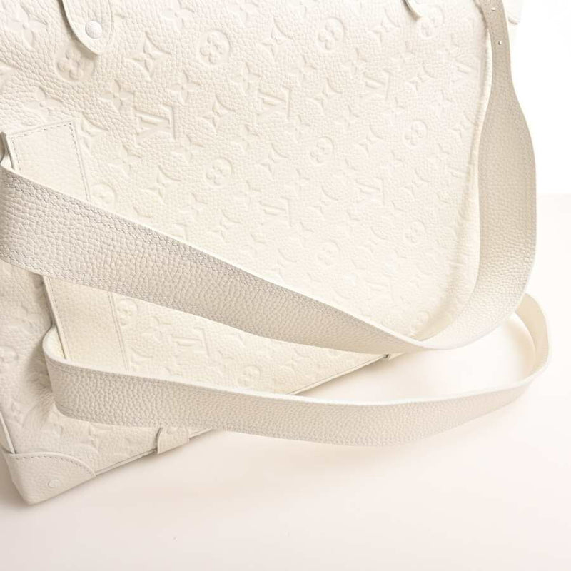 LOUIS VUITTON LV Friends Taurillon Monogram Soft Trunk Backpack PM White Leather