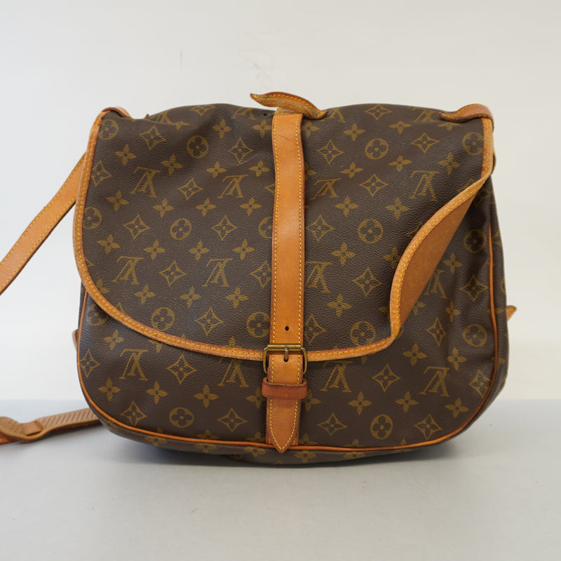 Auth Louis Vuitton Shoulder Bag Monogram Saumur 35 M42254
