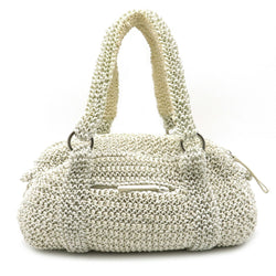 ANTEPRIMA wire bag handbag suede off-white white